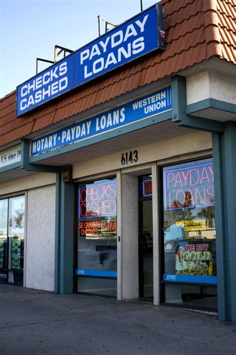 California Check Cashing Payday Loans